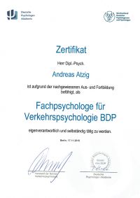 MPU - Berater individualpsychologischer Verkehrspädagoge